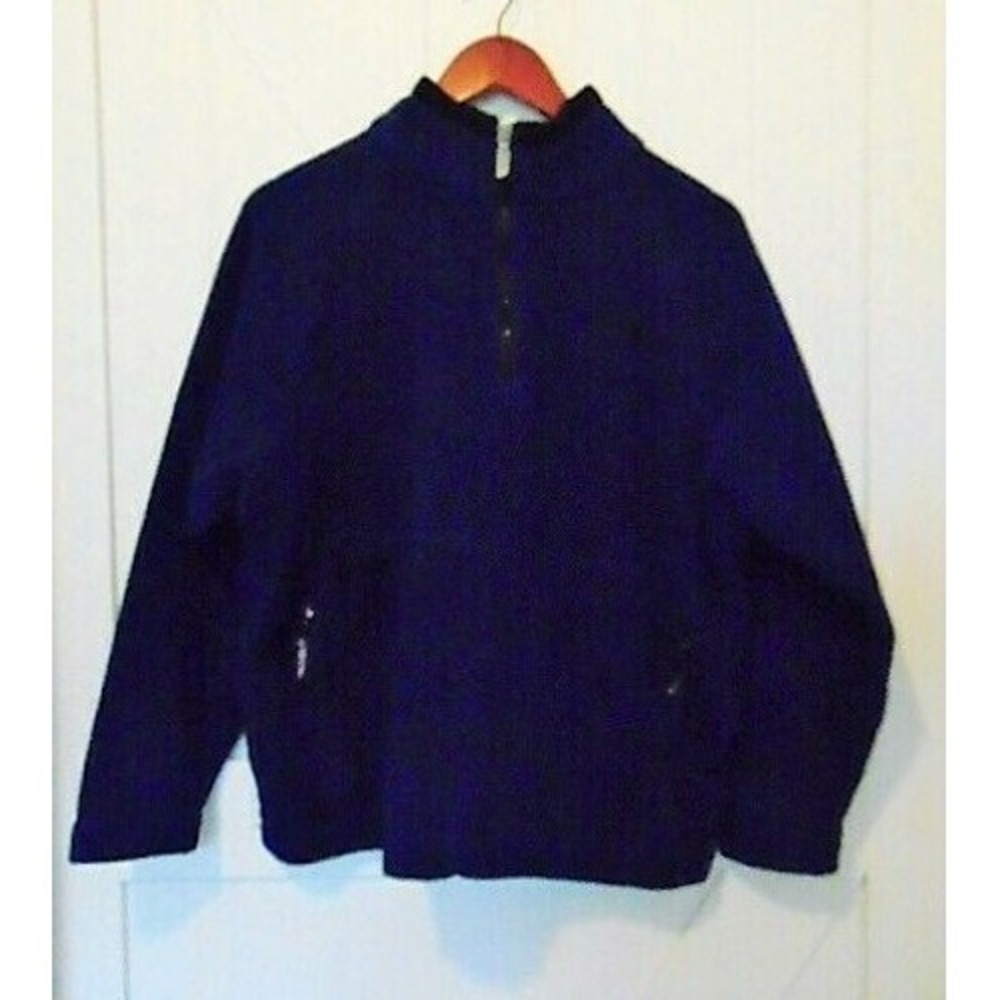 The North Face 1/2 Zip Blue Fleece Pullover Jacket Men's Sz‎ M Polartec